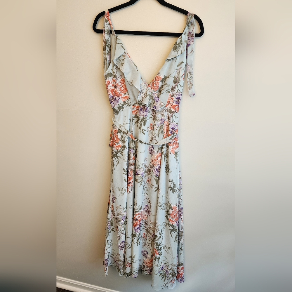 Nanette Lepore Tie-shoulder Floral Dress NWT 10